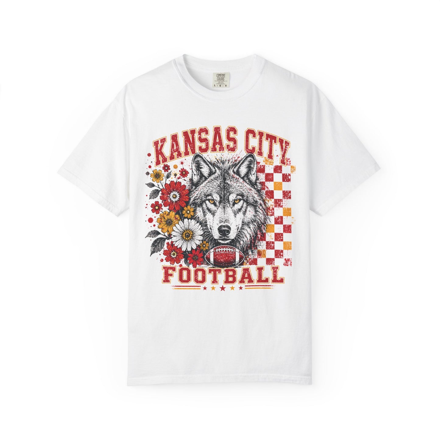 Kansas City Retro Football Graphic T-shirt