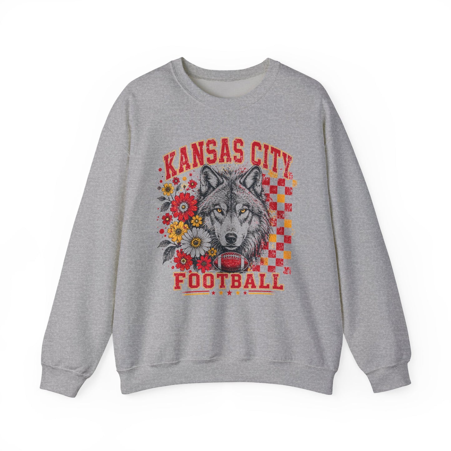 Kansas City Retro Football Graphic Sweatshirt