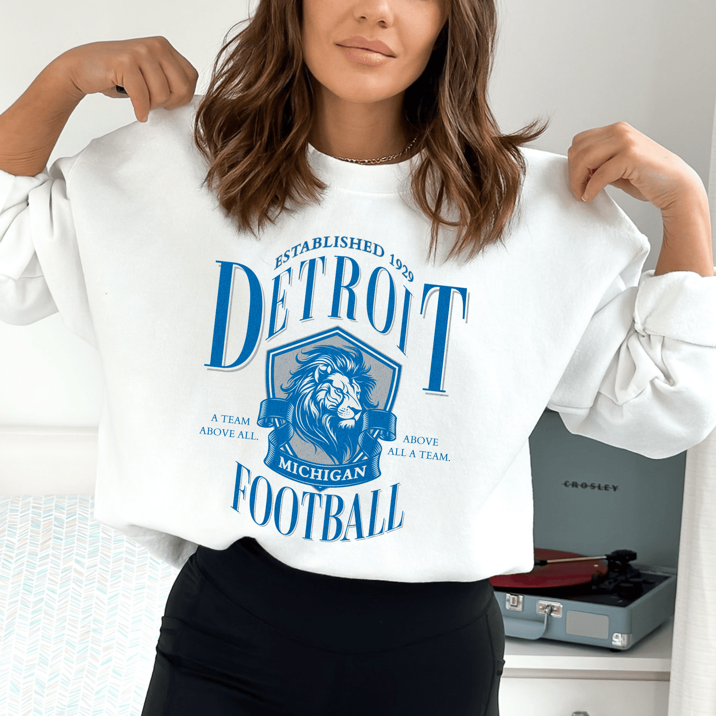 Vintage Detroit Football Sweatshirt