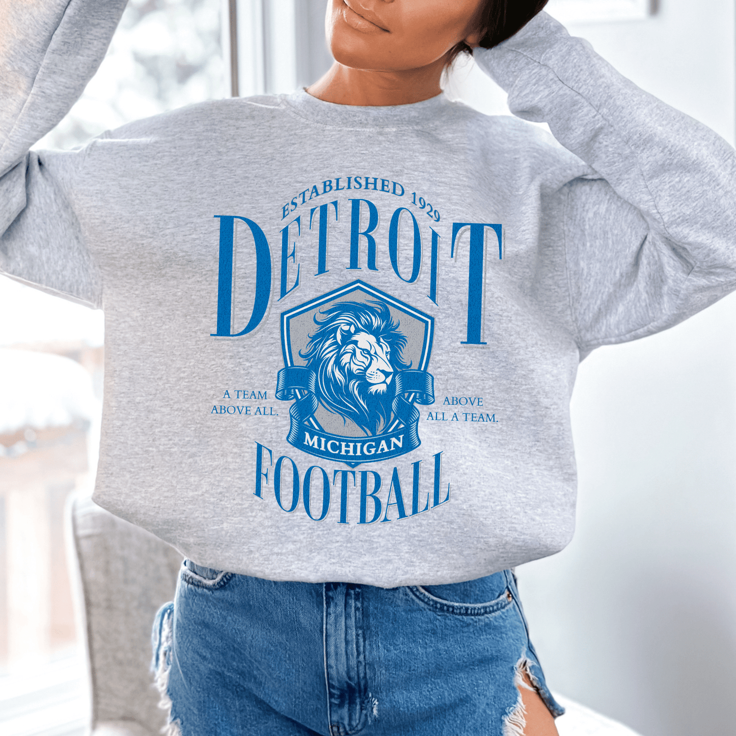 Vintage Detroit Football Sweatshirt