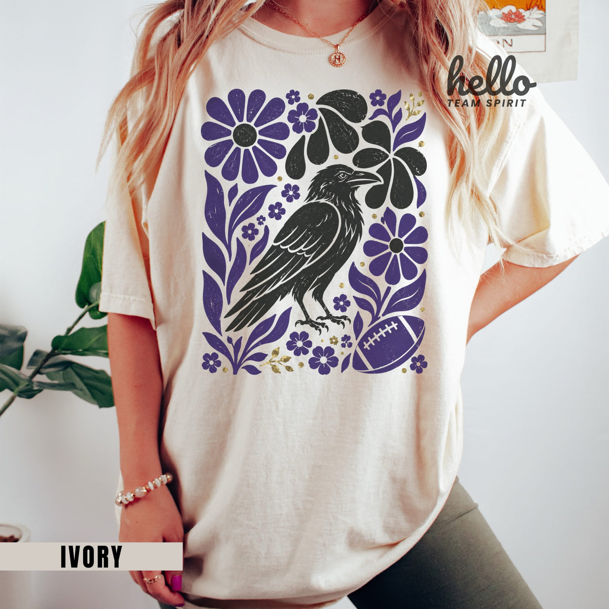 Baltimore Boho Football Graphic T-shirt