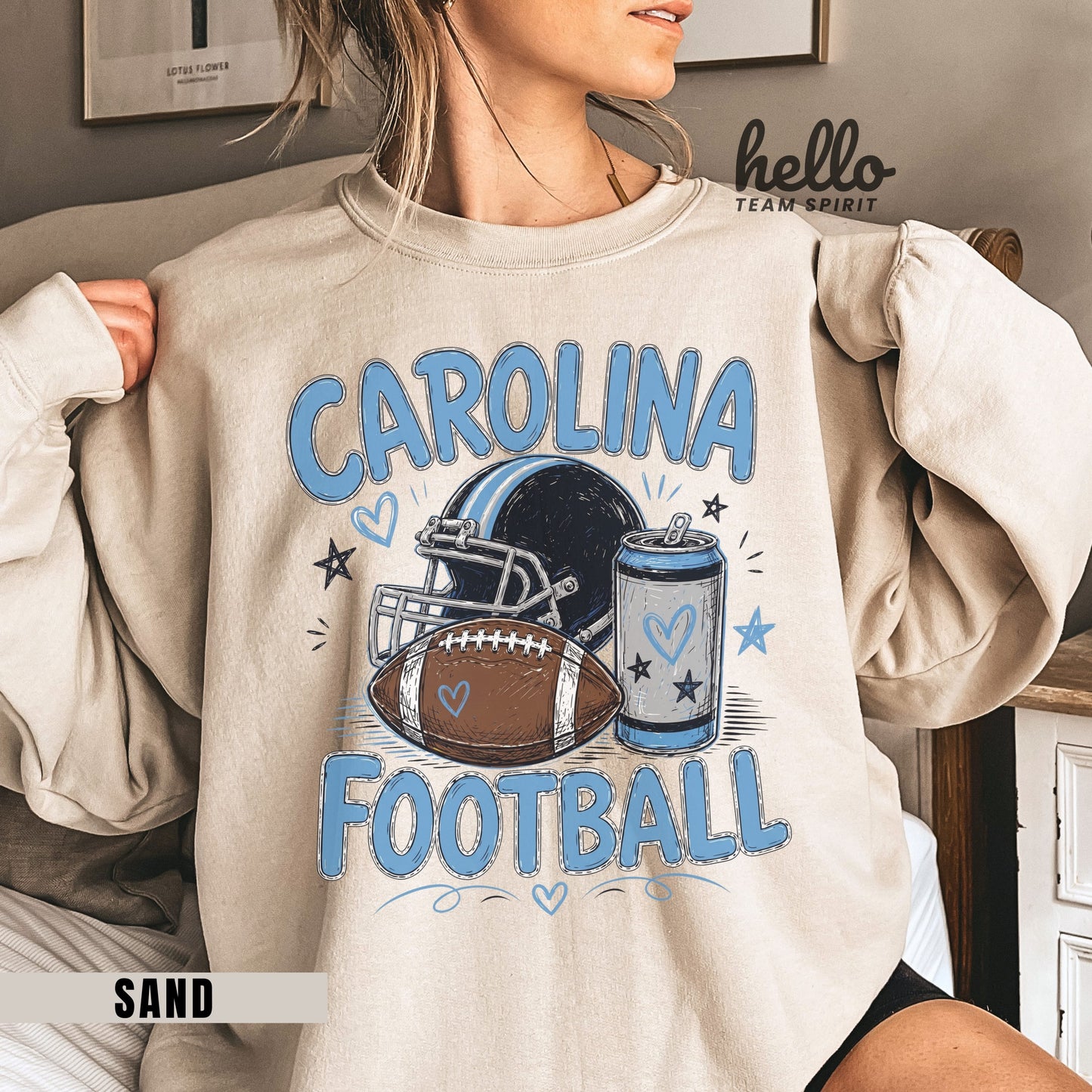 Carolina Icon Football Graphic Sweatshirt