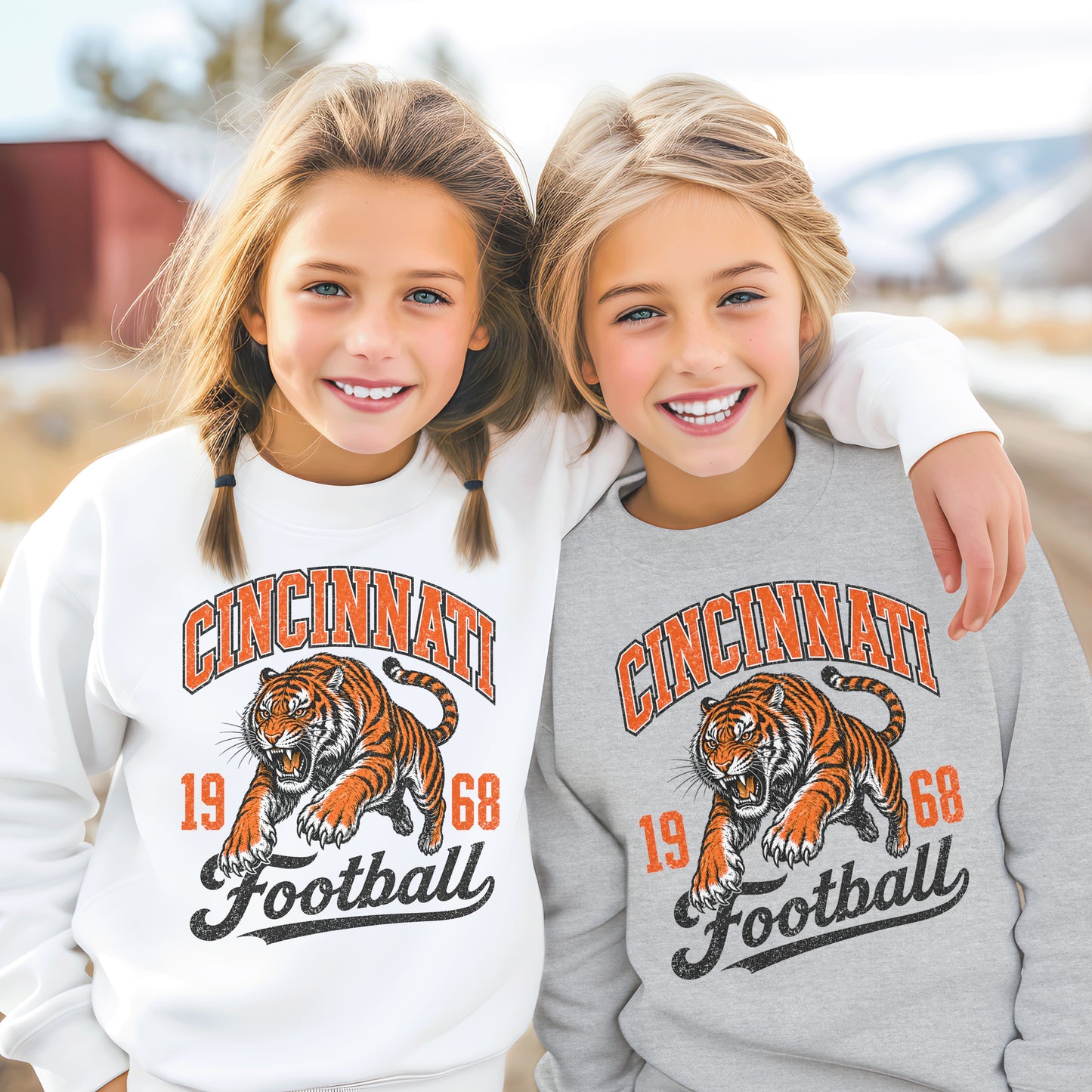 Cincinnati Heritage 1968 Football Graphic Youth Sweatshirt