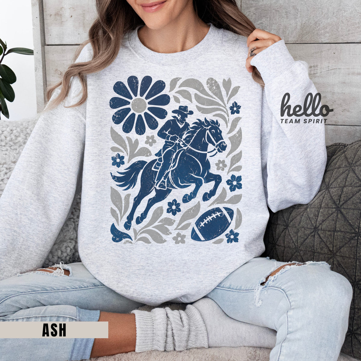 Dallas Boho Football Graphic Sweatshirt
