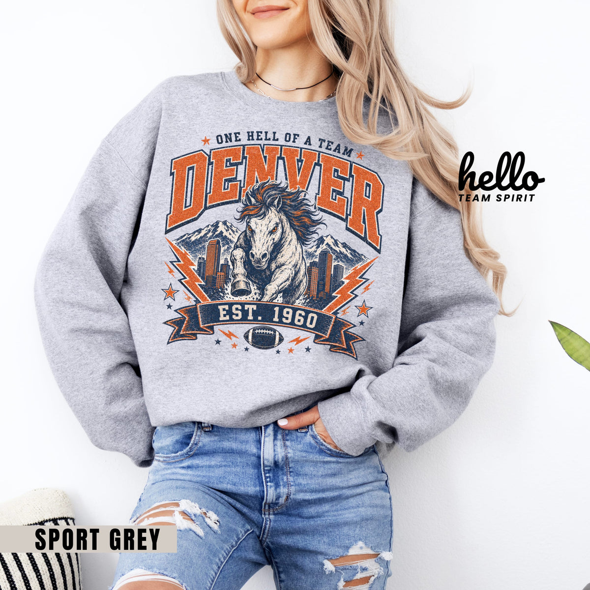 Denver Established Football Graphic Sweatshirt