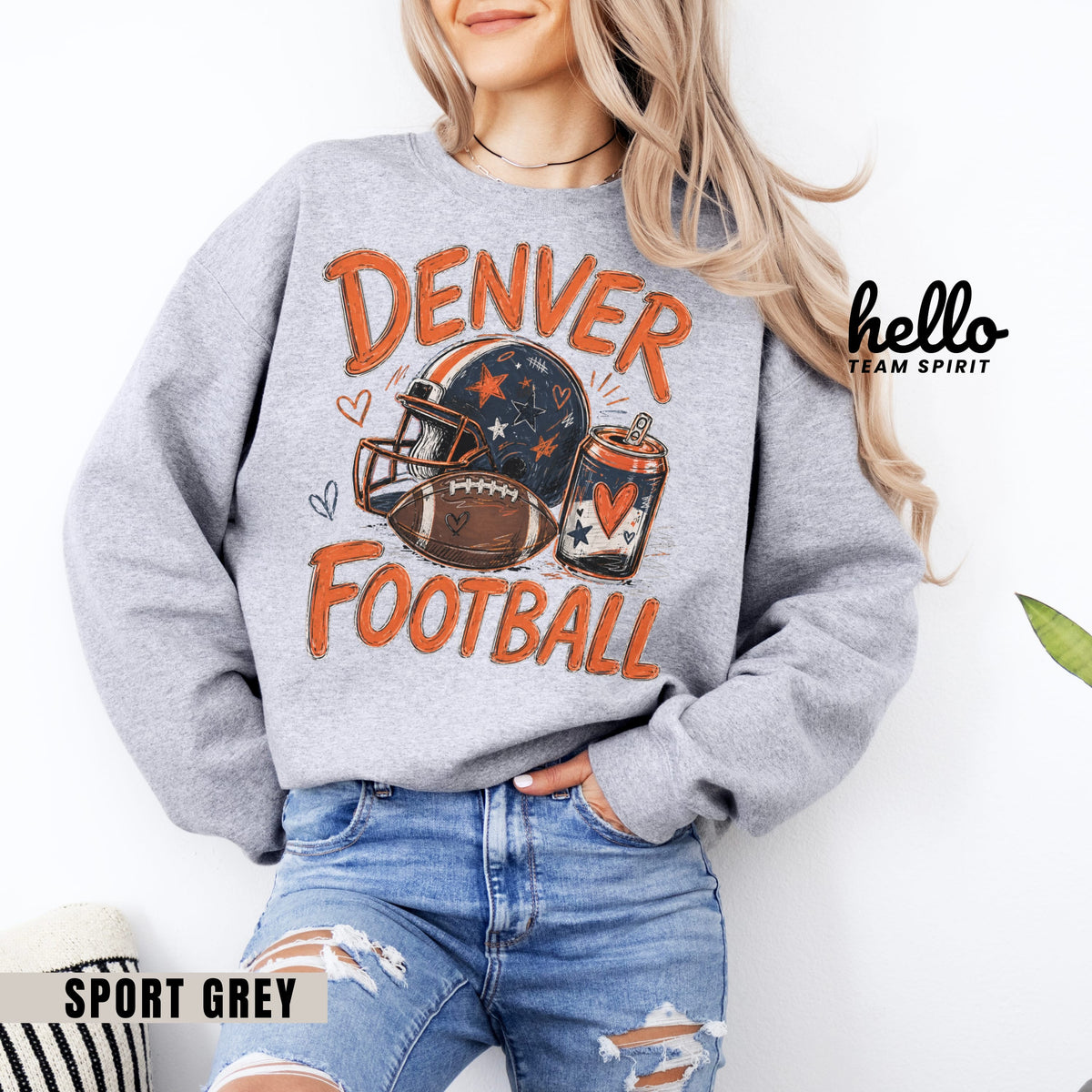Denver Icon Football Graphic Sweatshirt