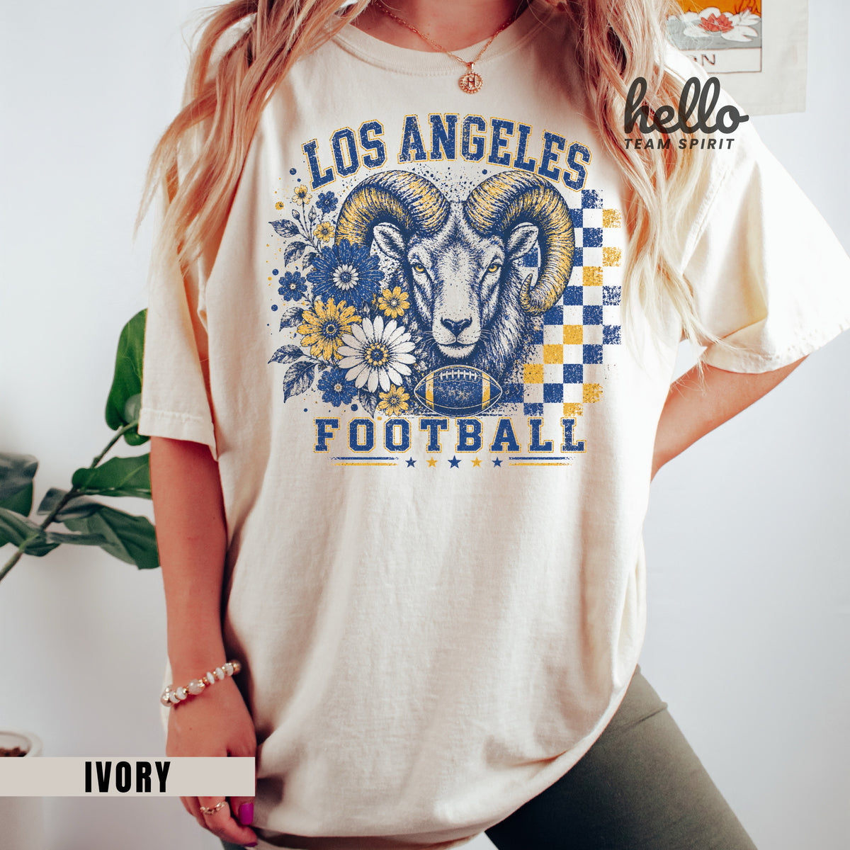 Los Angeles Retro Football Graphic T-shirt