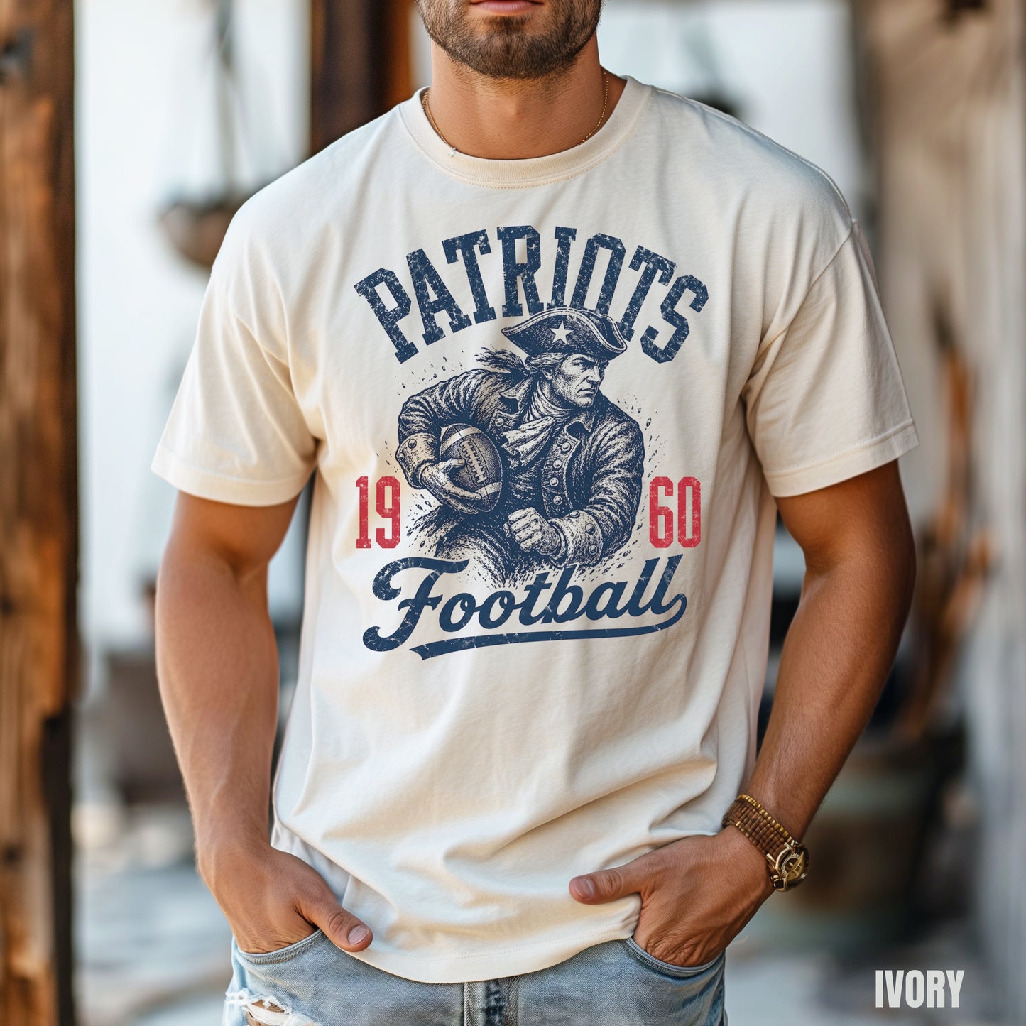 New England Heritage 1960 Football Graphic T-shirt