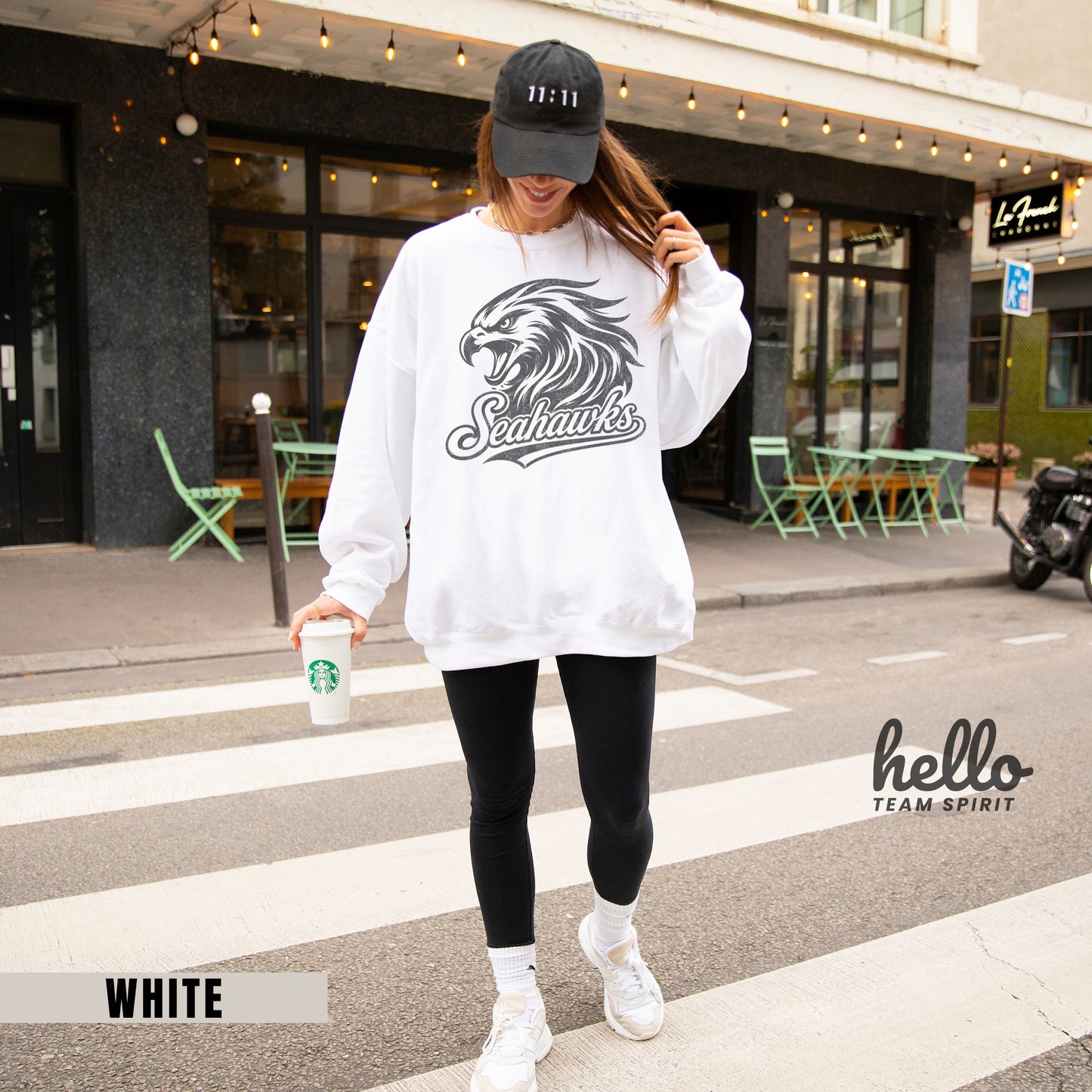 Seattle Retro Football Graphic Sweatshirt