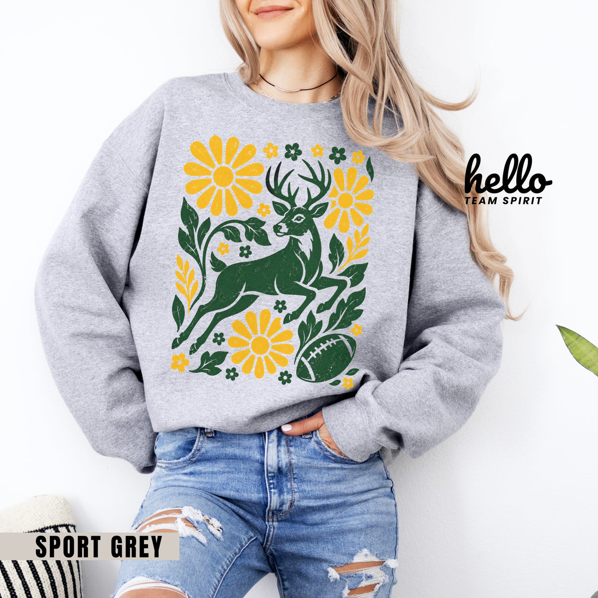 Green Bay Woodland Football Graphic Sweatshirt