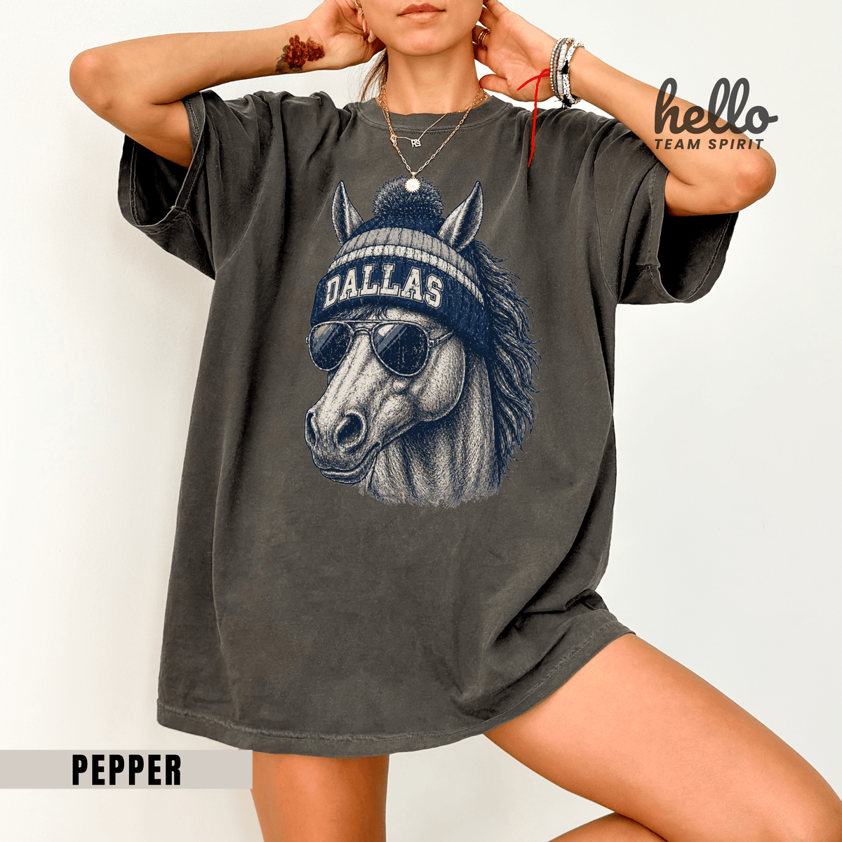 Dallas Vintage Character Football Graphic T-shirt