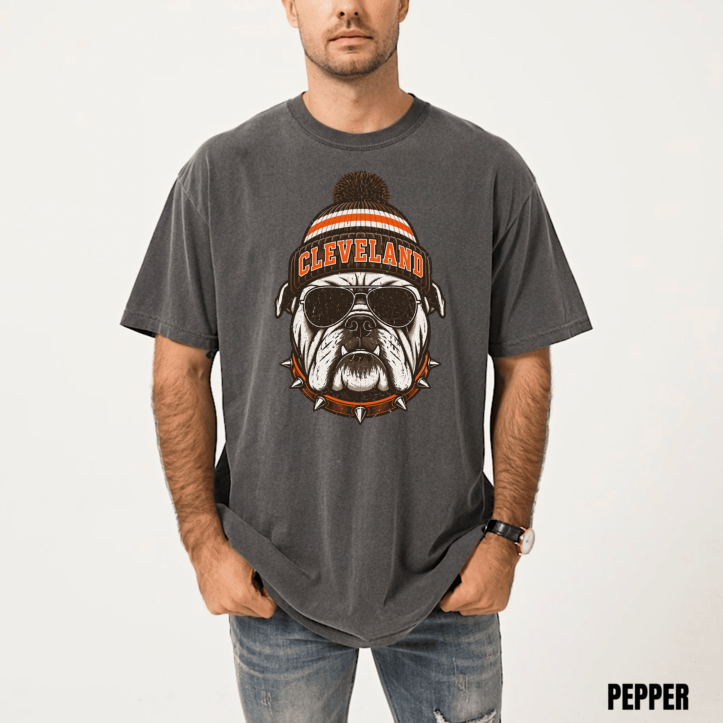 Cleveland Retro Football Graphic T-shirt