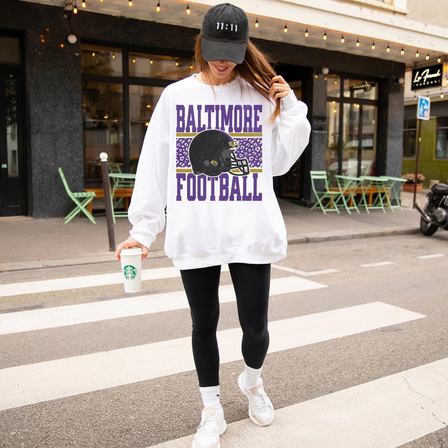 Vintage Baltimore Football Sweatshirt, Baltimore Maryland Crewneck, Game Day Pullover, Football Sunday Shirt, Baltimore Fan Sweater