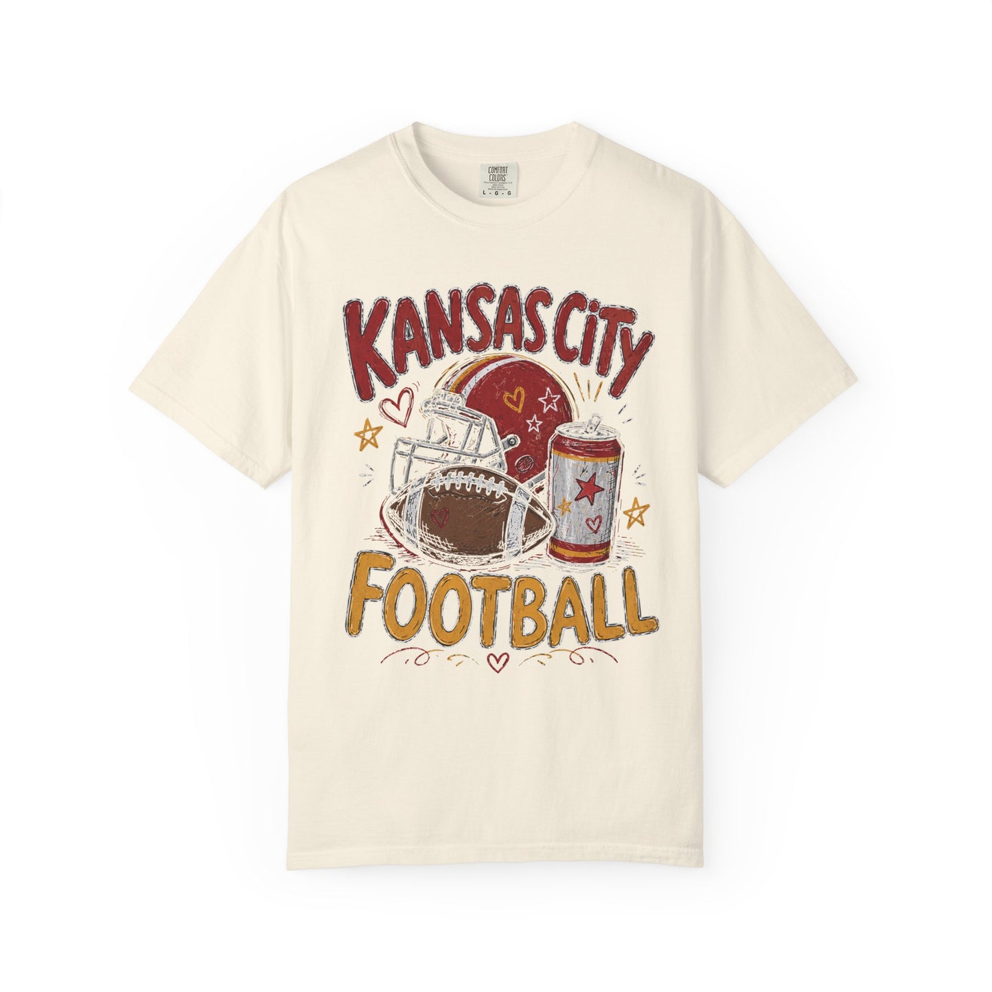 Kansas City Icon Football Graphic T-shirt