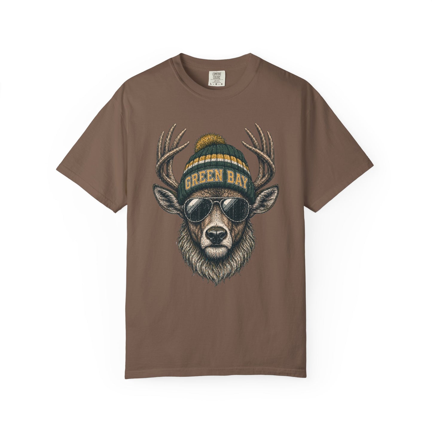 Green Bay Retro Woodland Football Graphic T-shirt