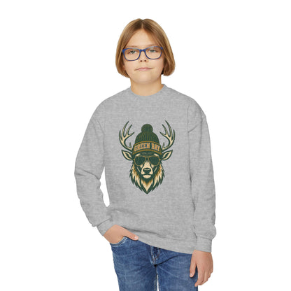 Green Bay Woodland Football Graphic Youth Sweatshirt
