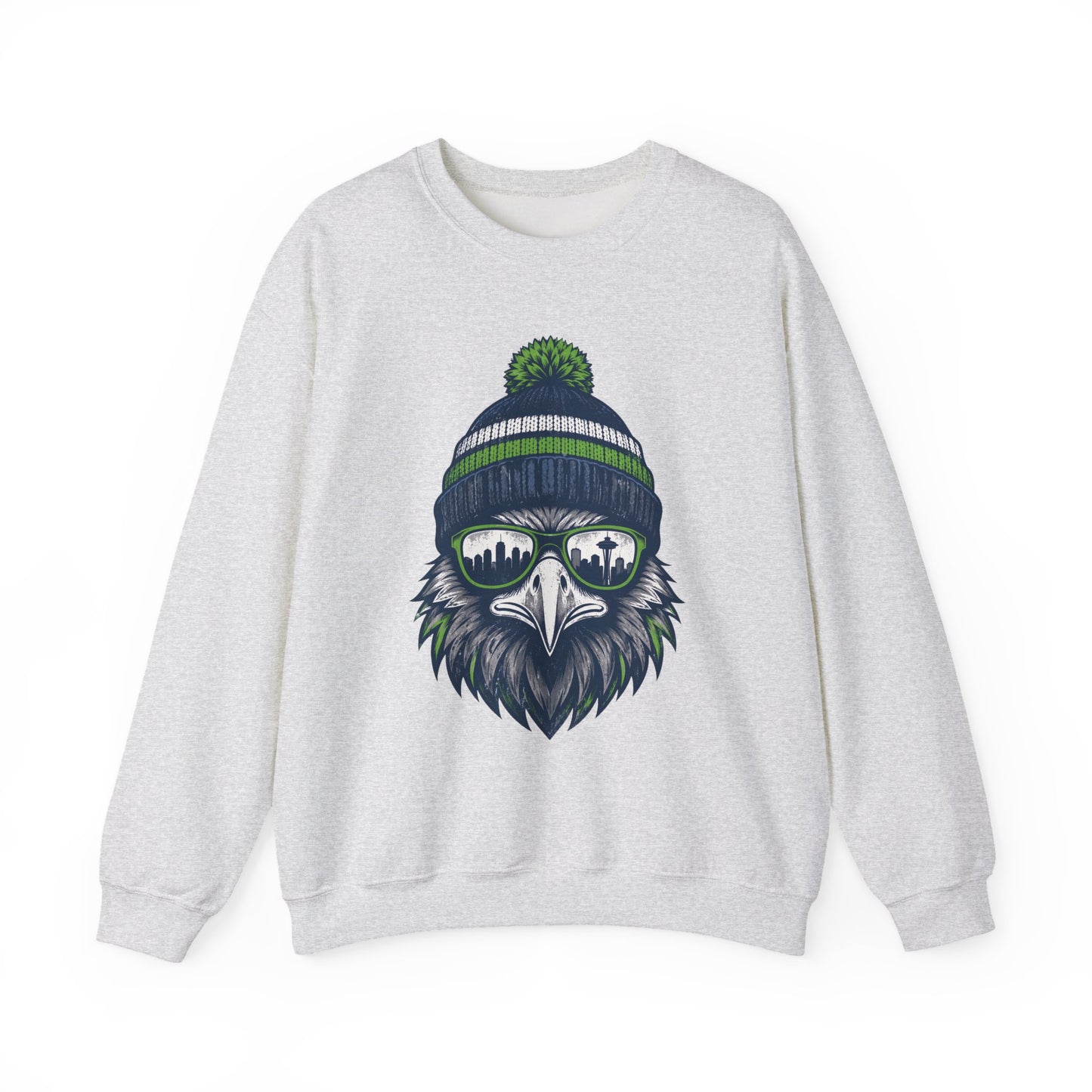 Seattle Retro Spirit Character Football Graphic Sweatshirt