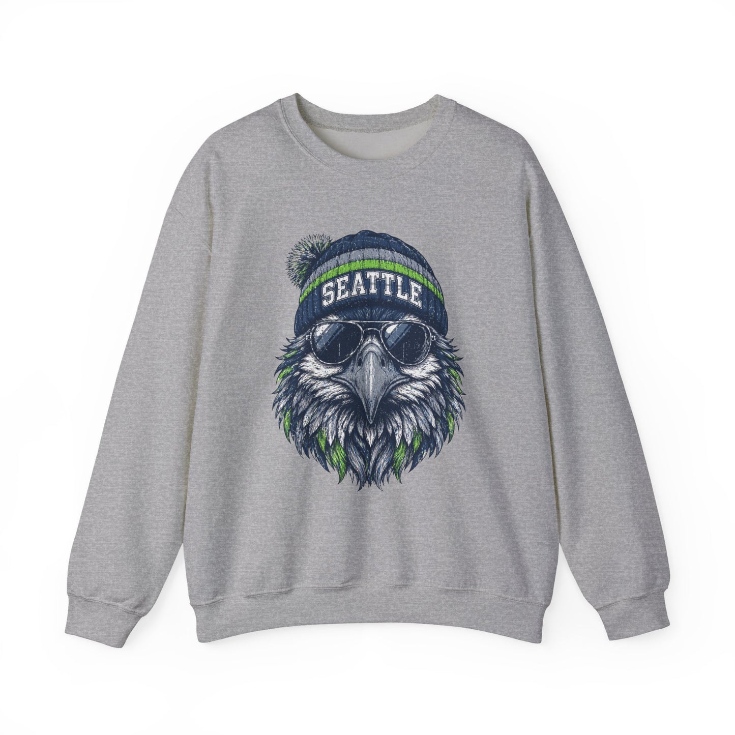 Seattle Vintage Character Football Graphic Sweatshirt