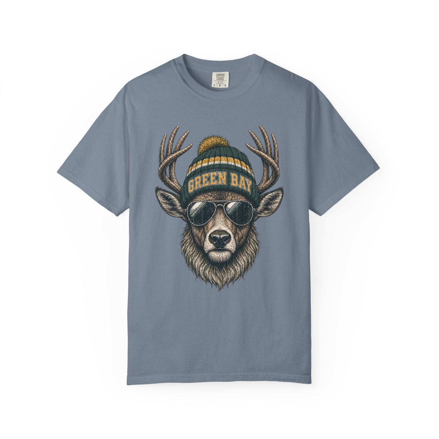 Green Bay Retro Woodland Football Graphic T-shirt