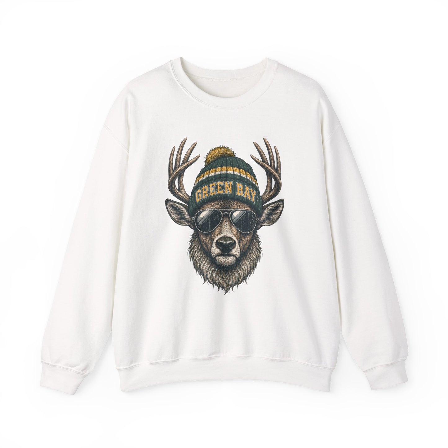 Green Bay Retro Woodland Football Graphic Sweatshirt