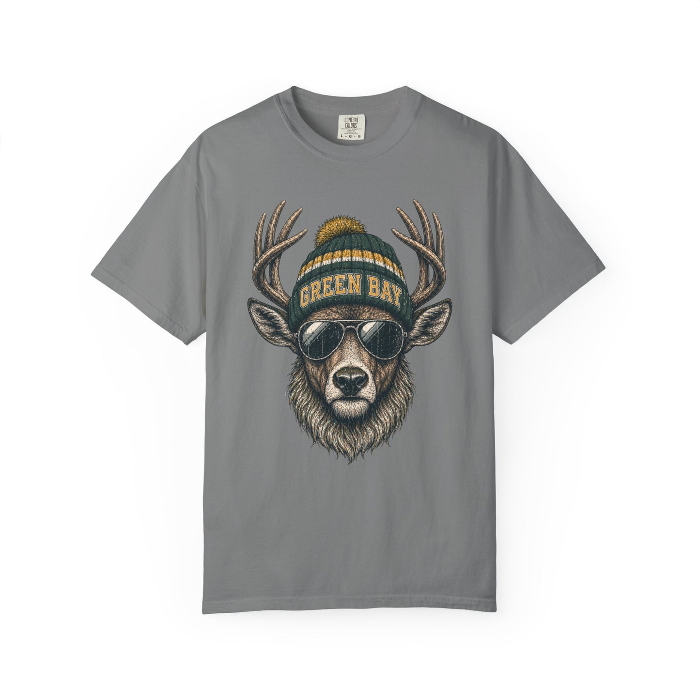 Green Bay Retro Woodland Football Graphic T-shirt