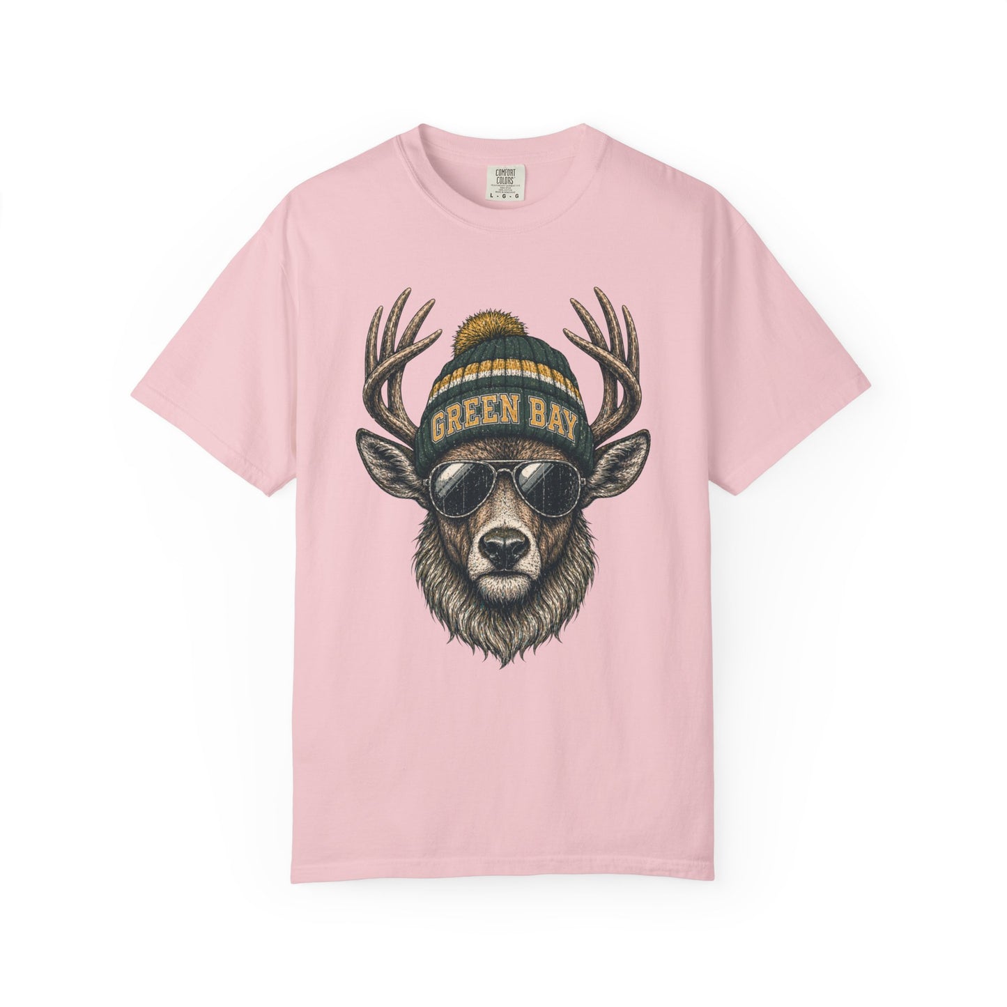 Green Bay Retro Woodland Football Graphic T-shirt