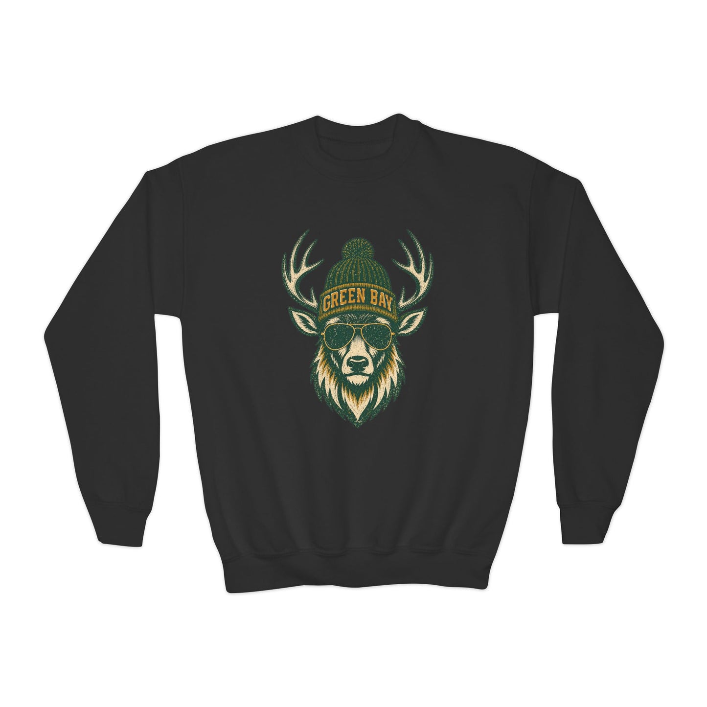 Green Bay Woodland Football Graphic Youth Sweatshirt