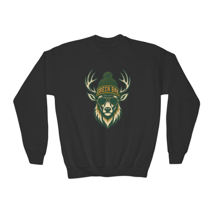 Green Bay Woodland Football Graphic Youth Sweatshirt