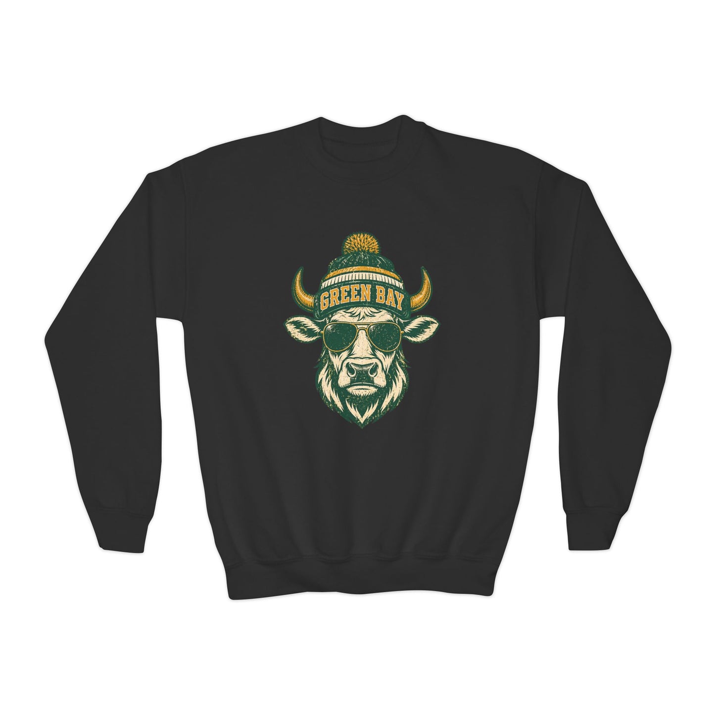 Green Bay Western Character Football Graphic Youth Sweatshirt