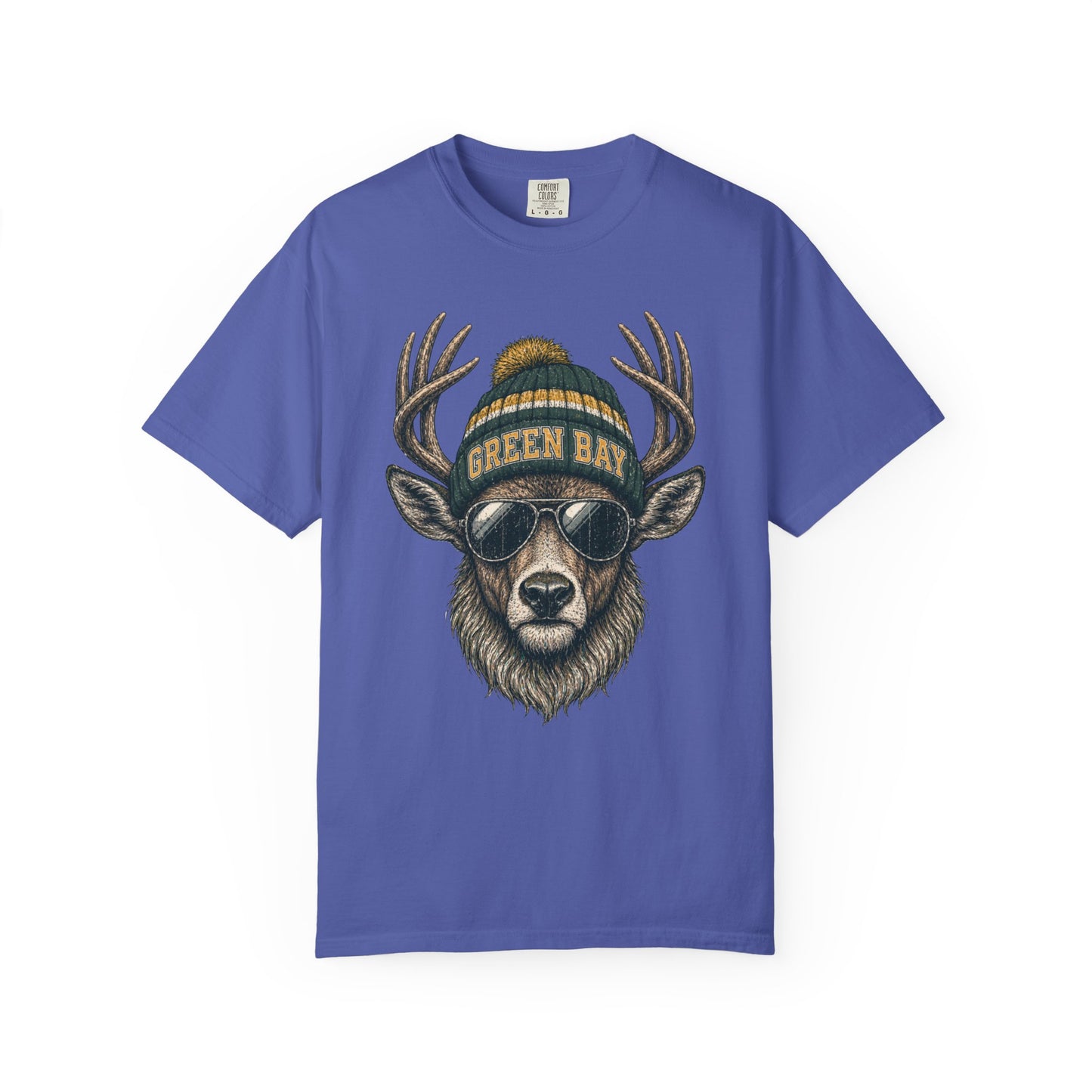 Green Bay Retro Woodland Football Graphic T-shirt