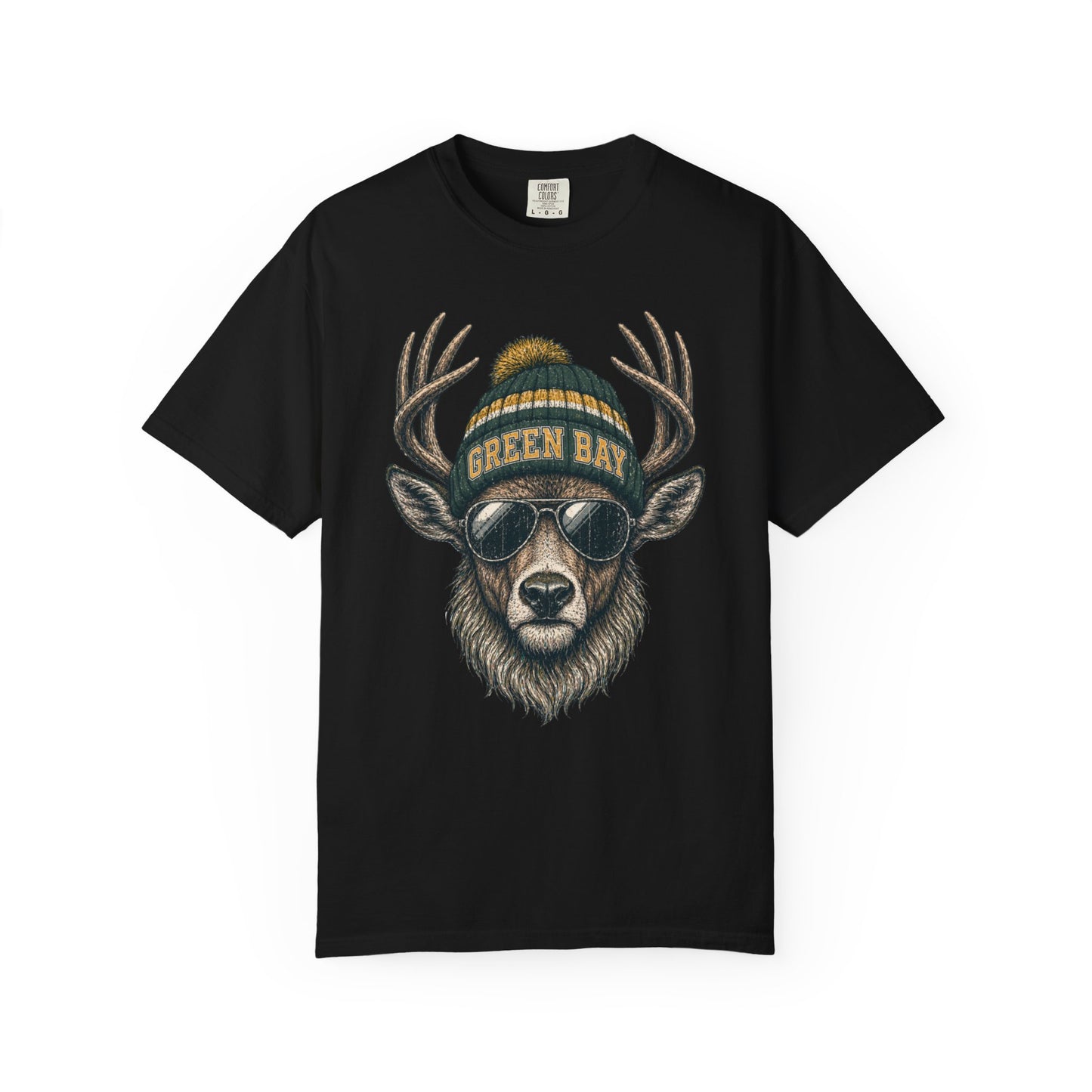 Green Bay Retro Woodland Football Graphic T-shirt