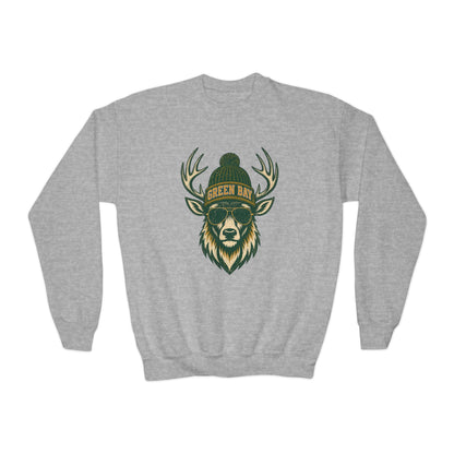 Green Bay Woodland Football Graphic Youth Sweatshirt