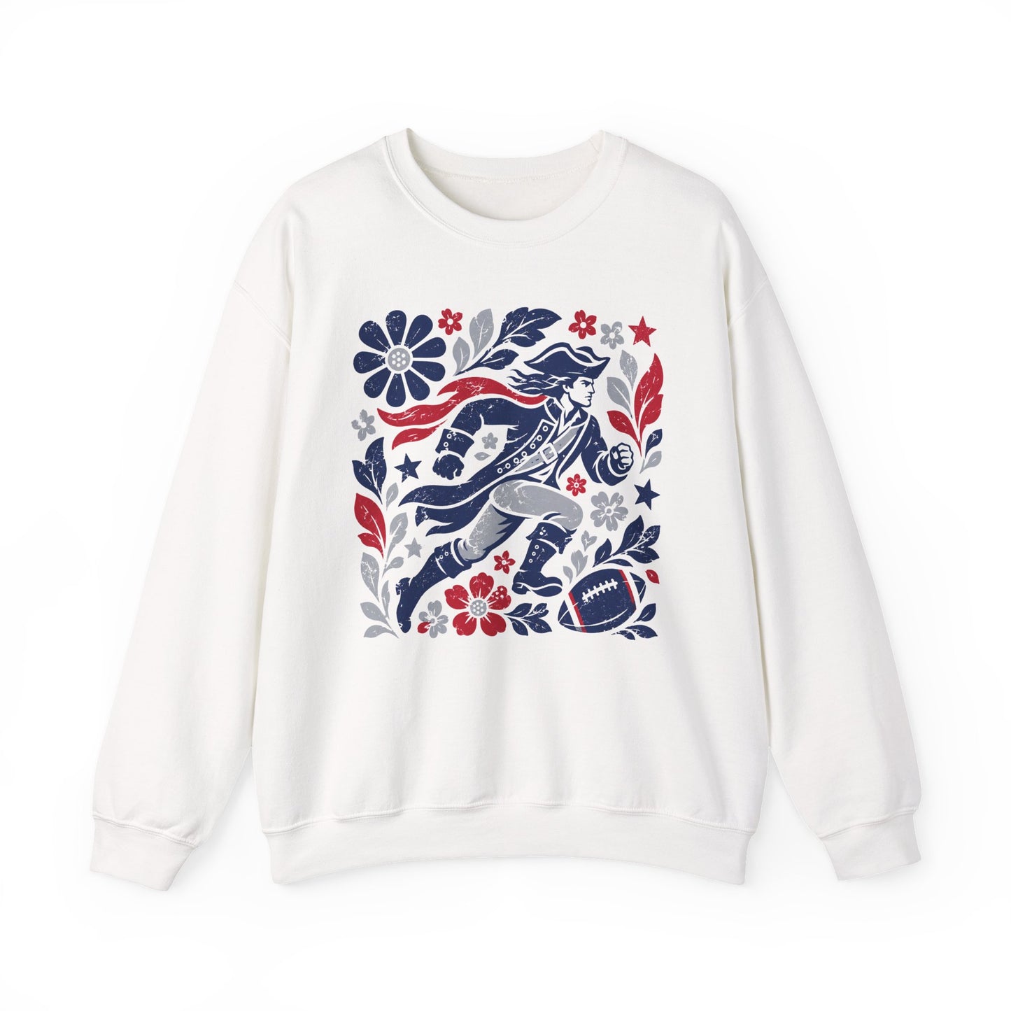 New England Boho Football Graphic Sweatshirt