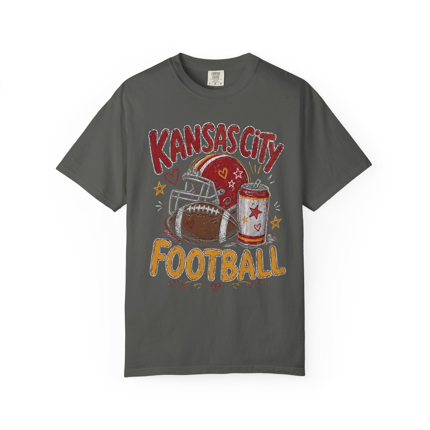 Kansas City Icon Football Graphic T-shirt