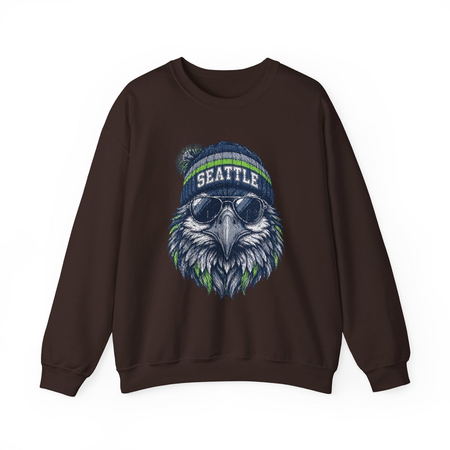 Seattle Vintage Character Football Graphic Sweatshirt