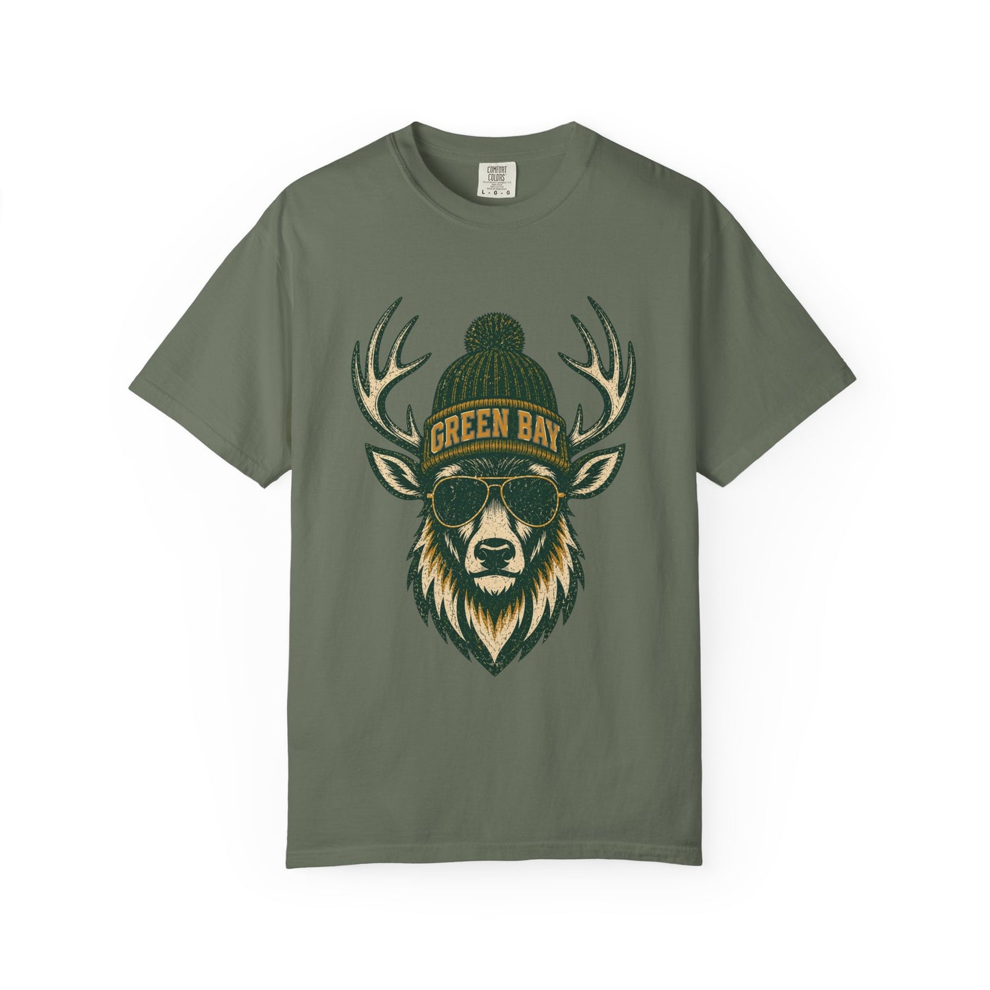 Green Bay Woodland Football Graphic T-shirt