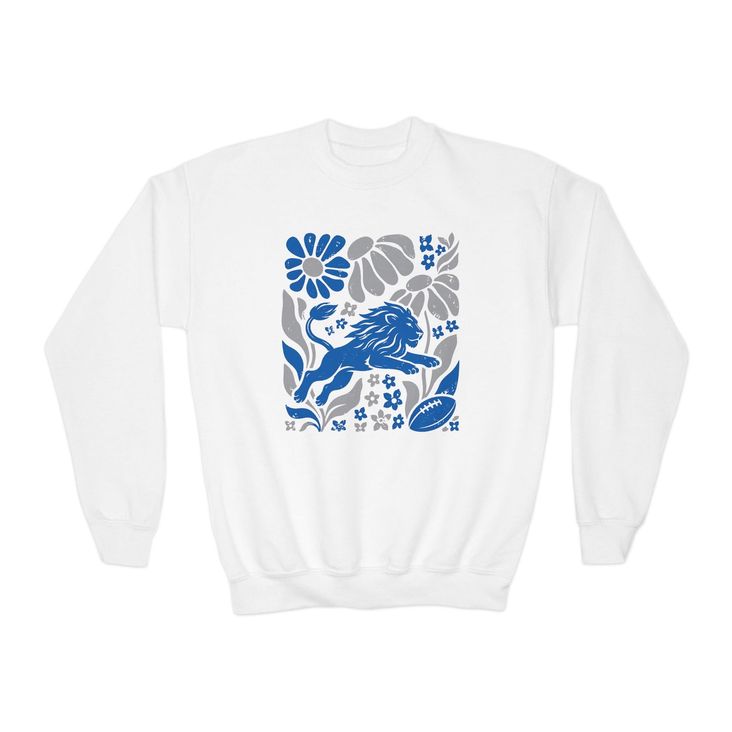 Detroit Boho Football Graphic Youth Sweatshirt