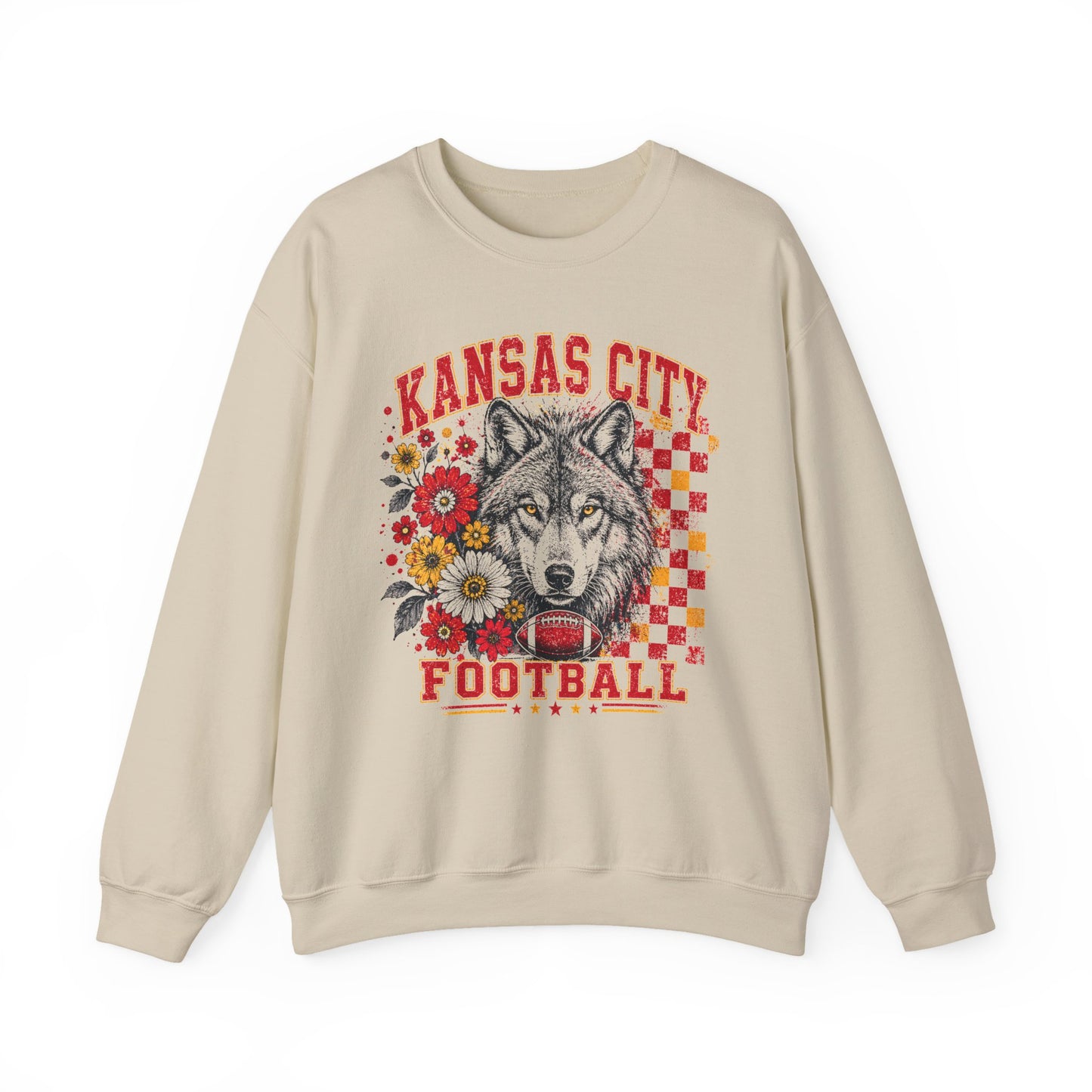 Kansas City Retro Football Graphic Sweatshirt