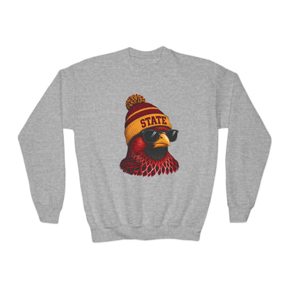 Youth Cardinal Football Graphic Youth Sweatshirt