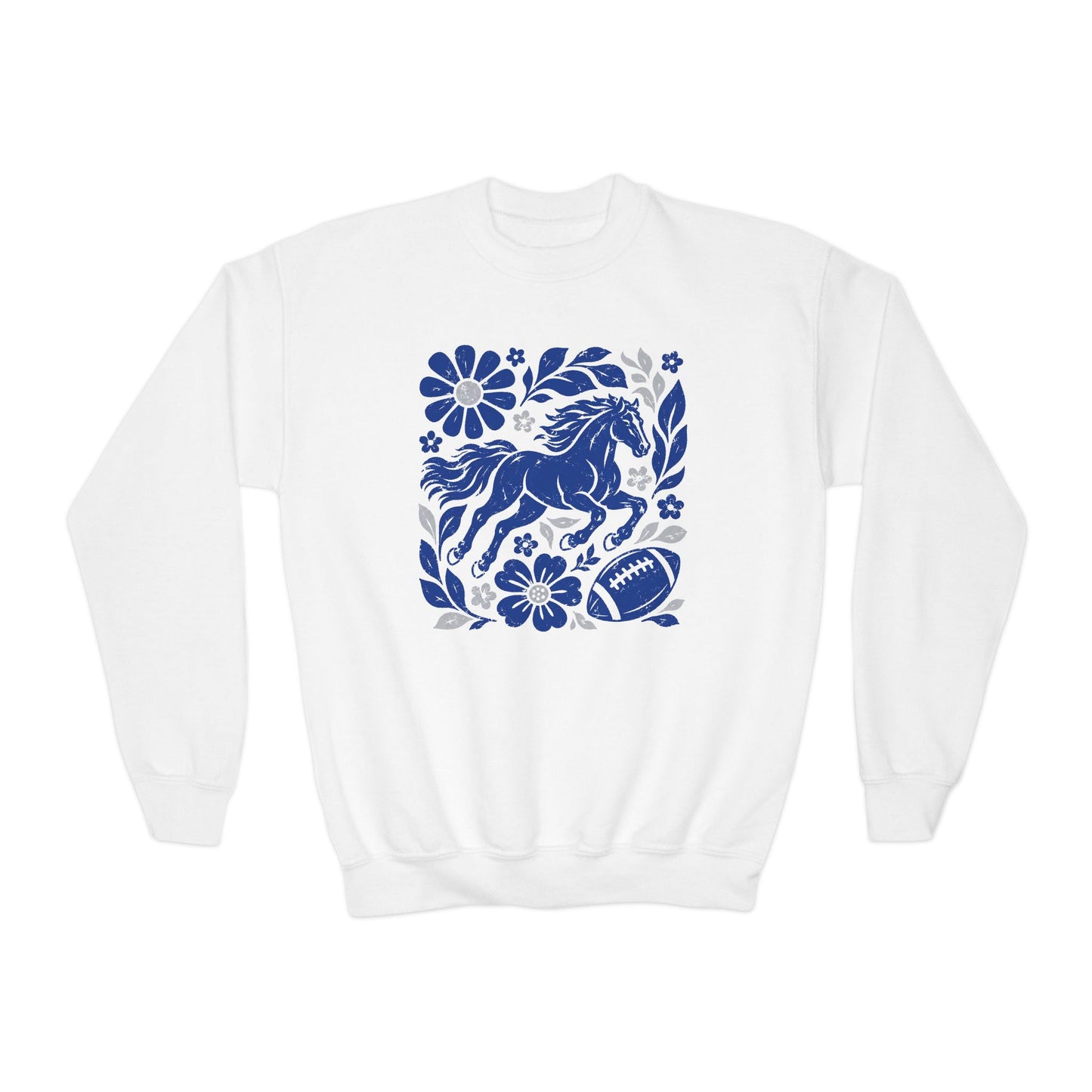 Indianapolis Boho Football Graphic Youth Sweatshirt