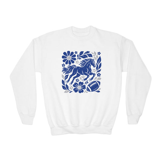 Indianapolis Boho Football Graphic Youth Sweatshirt