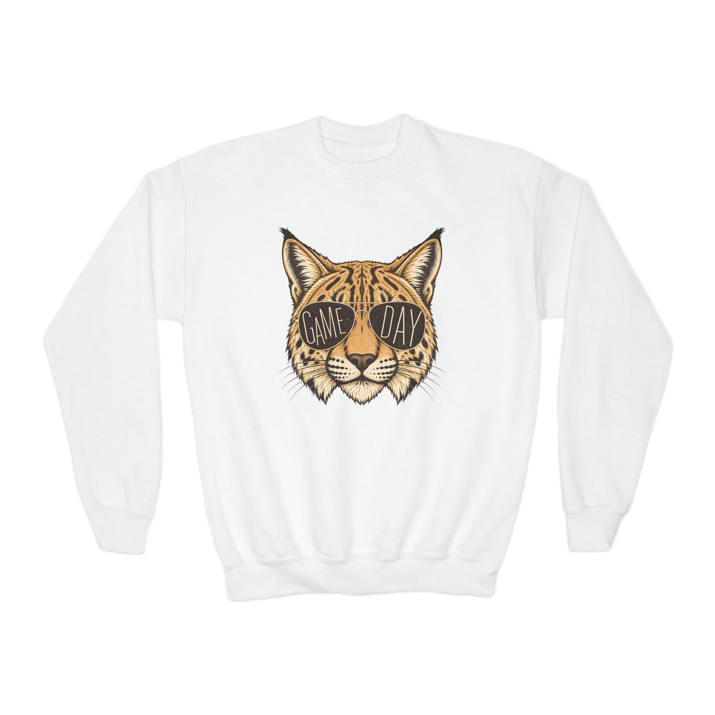 Wildcat Vintage School Spirit Graphic Youth Sweatshirt