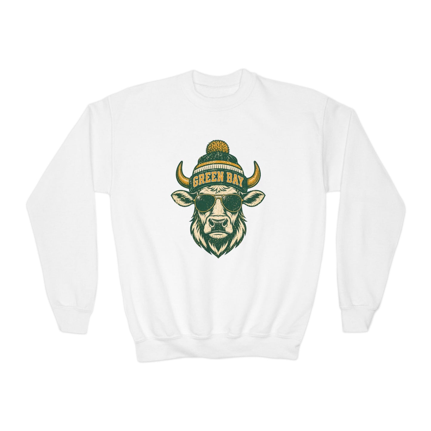 Green Bay Western Character Football Graphic Youth Sweatshirt
