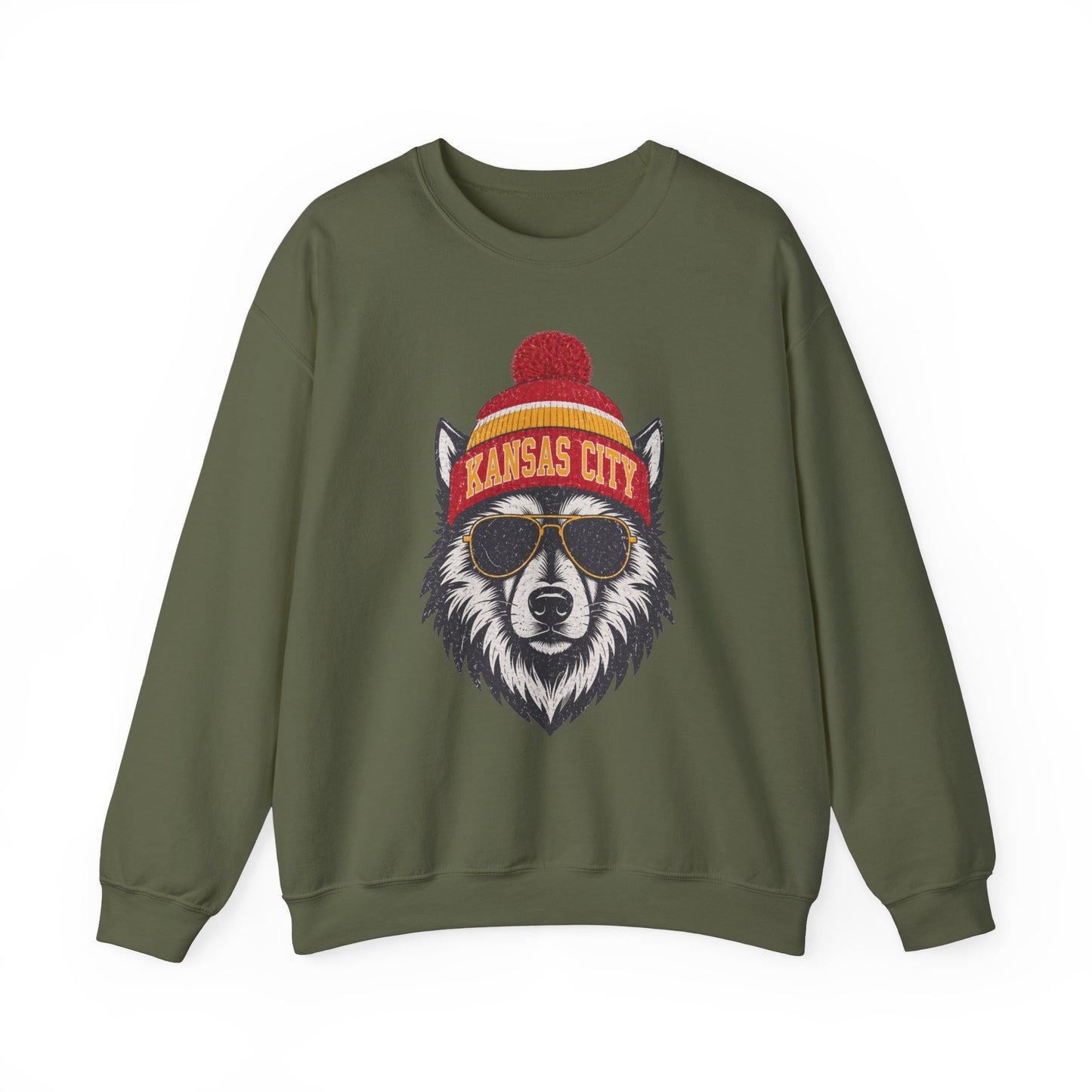Kansas City Vintage Character Football Graphic Sweatshirt