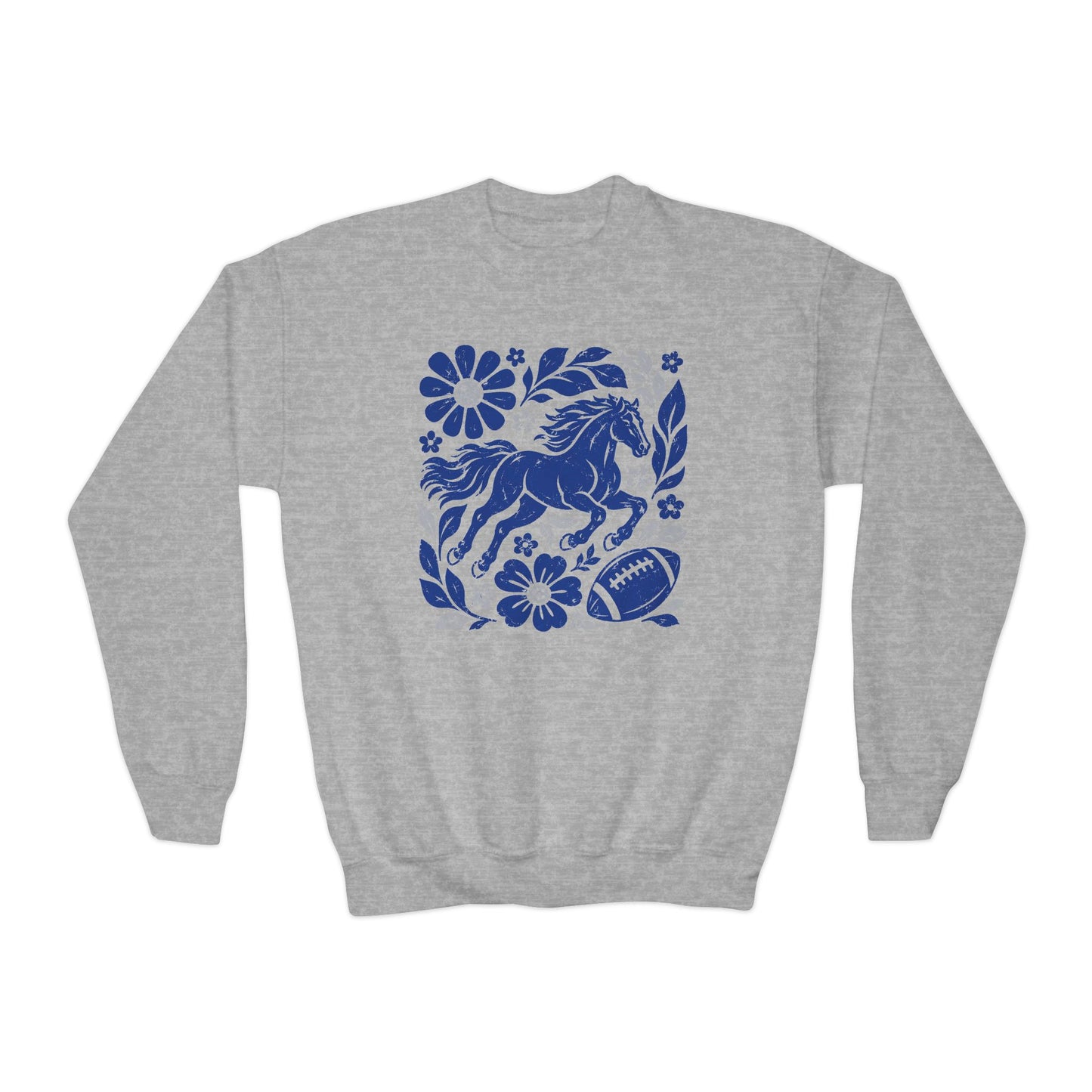 Indianapolis Boho Football Graphic Youth Sweatshirt
