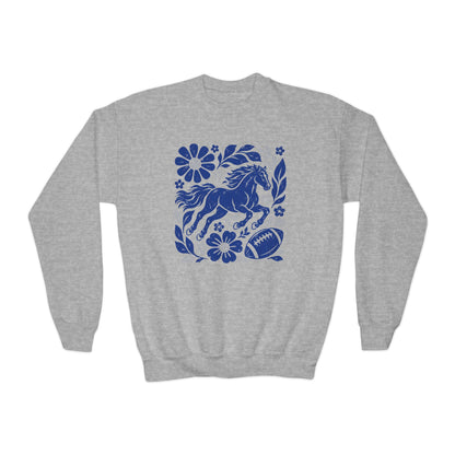 Indianapolis Boho Football Graphic Youth Sweatshirt