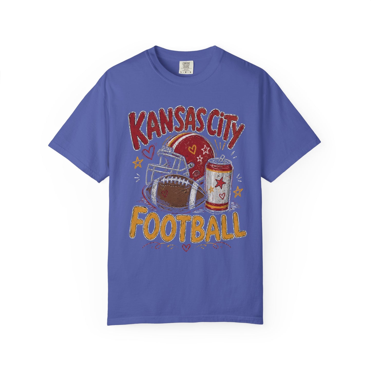 Kansas City Icon Football Graphic T-shirt