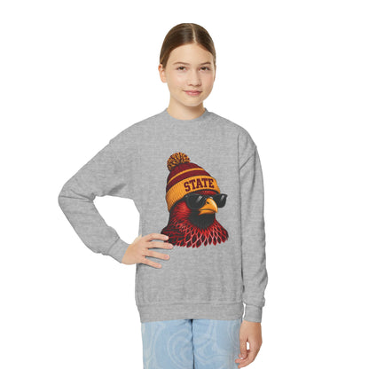 Youth Cardinal Football Graphic Youth Sweatshirt