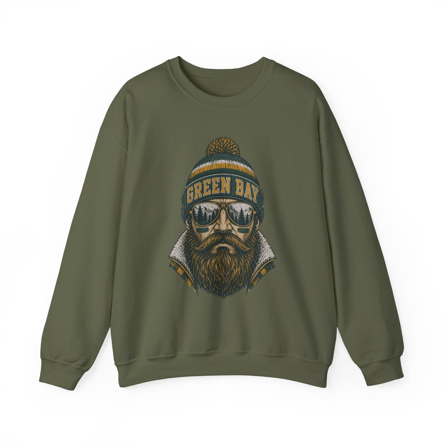 Green Bay Vintage Character Football Graphic Sweatshirt