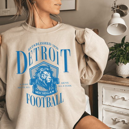 Vintage Detroit Football Sweatshirt